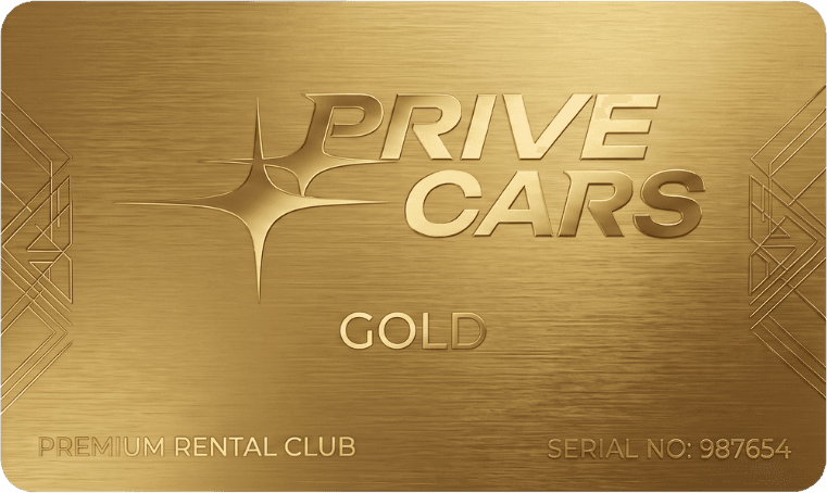 Клубная карта PriveCars Золото
